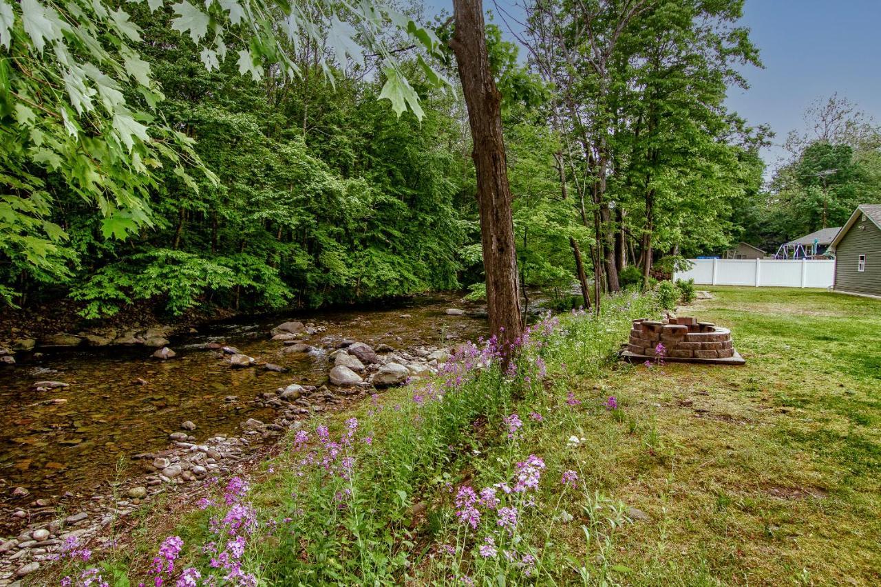 Cabin By The Creek With Private Creek Access Tannersville Exteriér fotografie